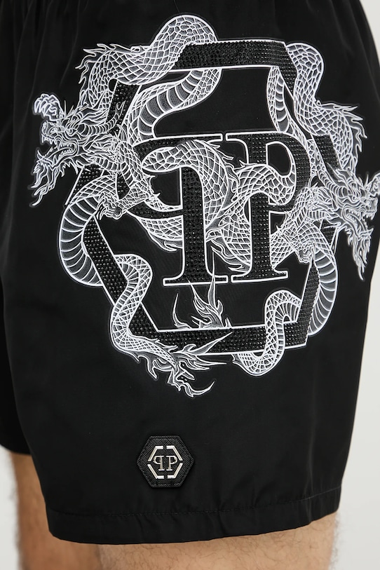 Odjeća Kratke hlače za kupanje Philipp Plein PM25MBM01 crna