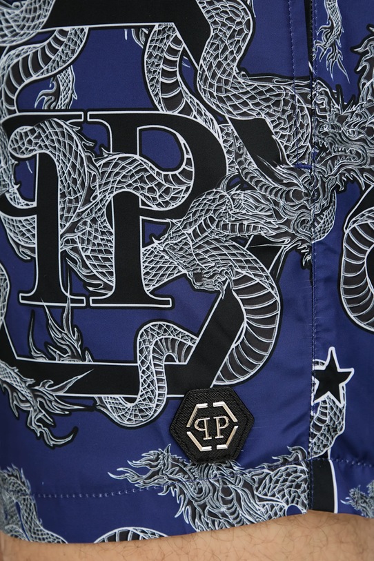 Philipp Plein pantaloni scurți de baie bleumarin PM25MBM02