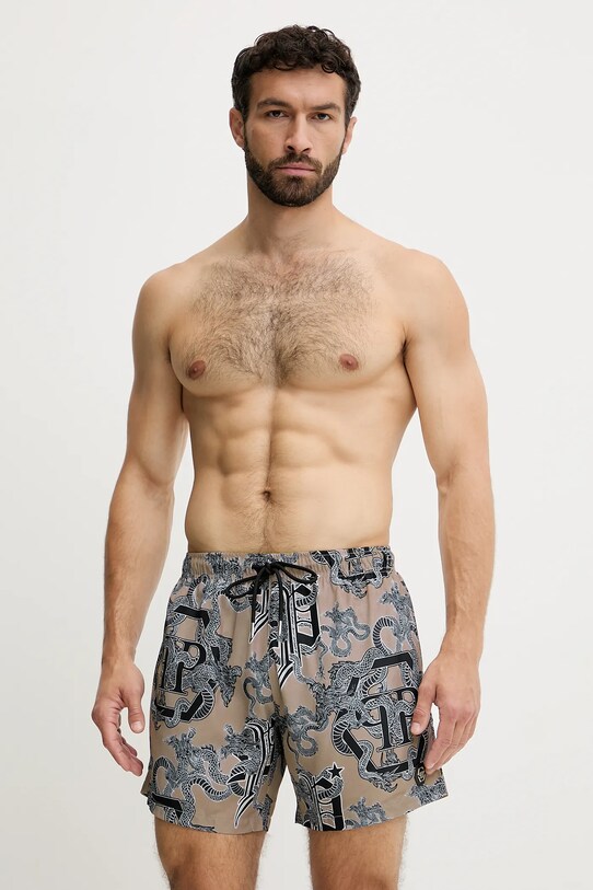 Μαγιό Philipp Plein μπεζ PM25MBM02