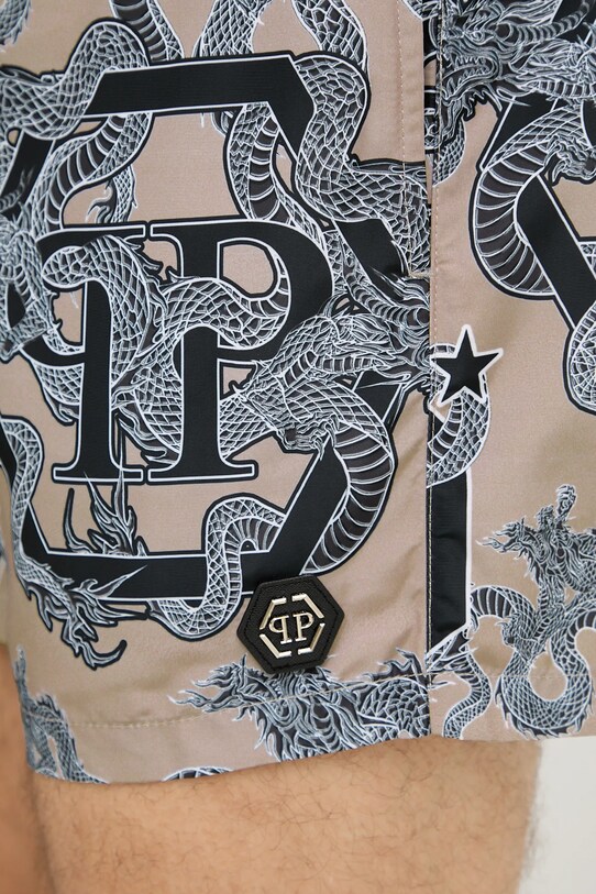 Μαγιό Philipp Plein μπεζ PM25MBM02