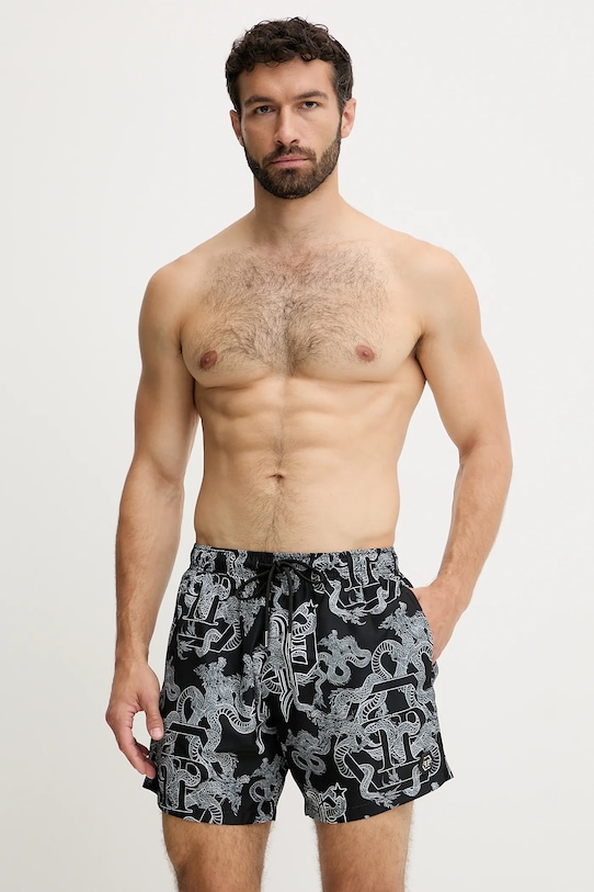 Plavkové šortky Philipp Plein černá PM25MBM02