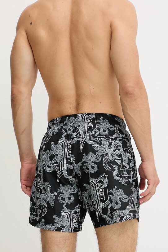 Philipp Plein pantaloni scurți de baie PM25MBM02 negru SS25