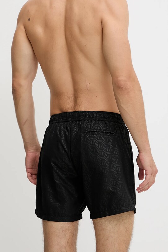 Philipp Plein pantaloni scurți de baie PM25MBM03 negru SS25