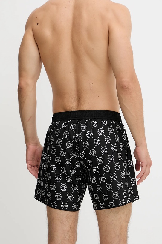 Philipp Plein pantaloni scurți de baie PM25MBM05 negru SS25