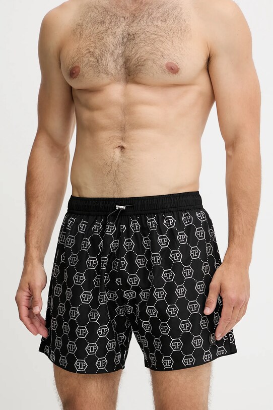 Îmbrăcăminte Philipp Plein pantaloni scurți de baie PM25MBM05 negru
