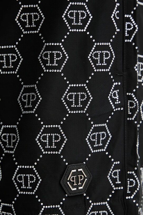Philipp Plein pantaloni scurți de baie negru PM25MBM05