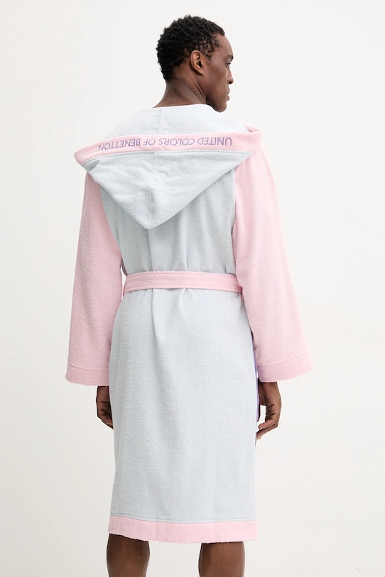 United Colors of Benetton halat de baie din bumbac 6ORD2801L violet SS25