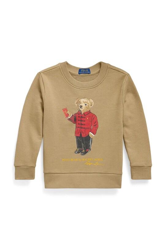Детская хлопковая кофта Polo Ralph Lauren 322961412002 зелёный SS25