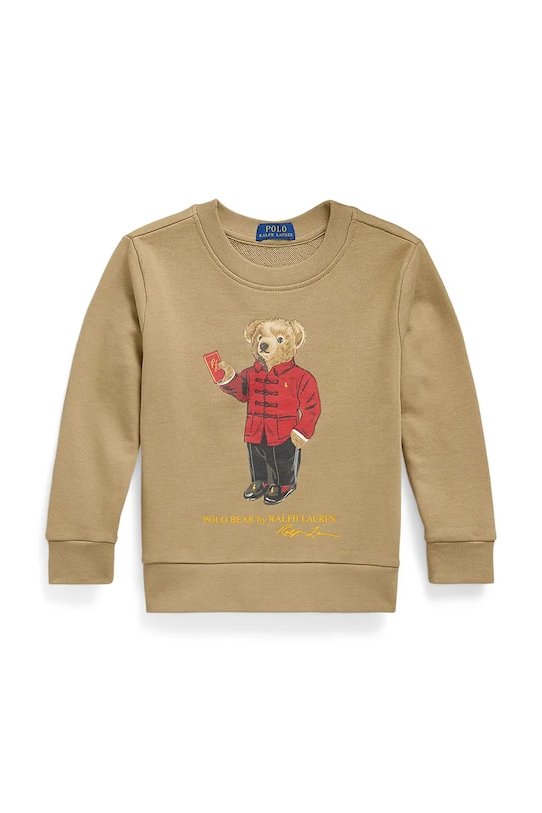 Dječja pamučna dukserica Polo Ralph Lauren 322961412002 zelena SS25