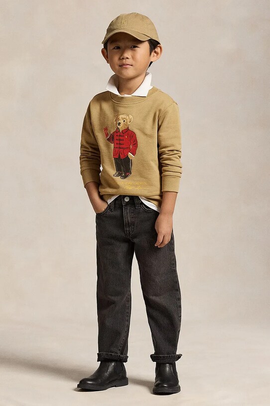 Детская хлопковая кофта Polo Ralph Lauren зелёный 322961412002