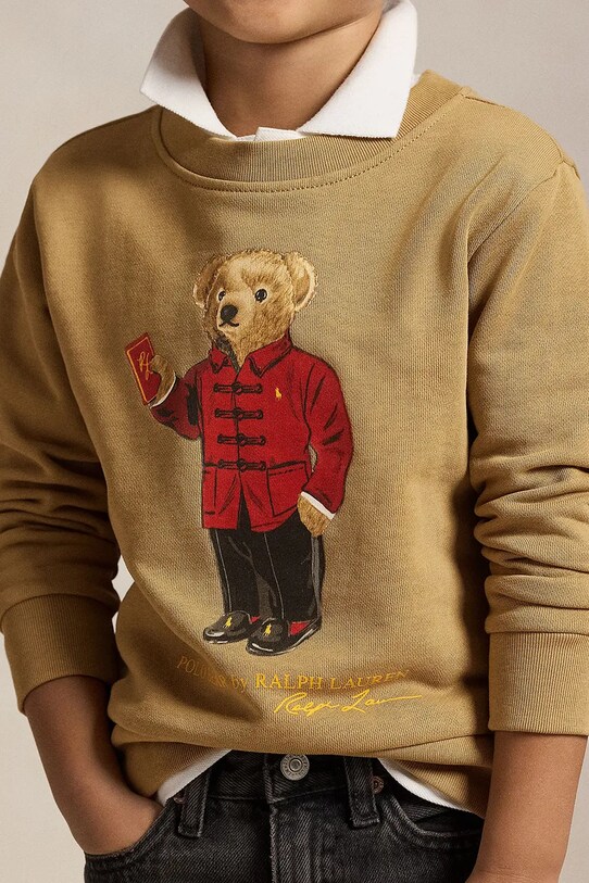 Детская хлопковая кофта Polo Ralph Lauren 322961412002 зелёный