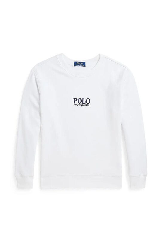 Детская хлопковая кофта Polo Ralph Lauren без капюшона белый 323958154001
