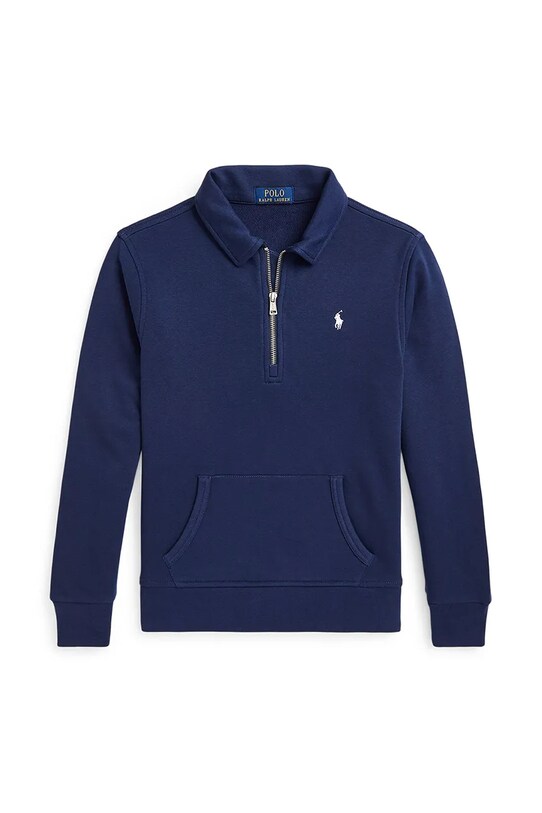 Detská mikina Polo Ralph Lauren bez kapucne tmavomodrá 323958157002