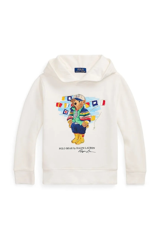 Παιδική μπλούζα Polo Ralph Lauren με κουκούλα λευκό 323974848001