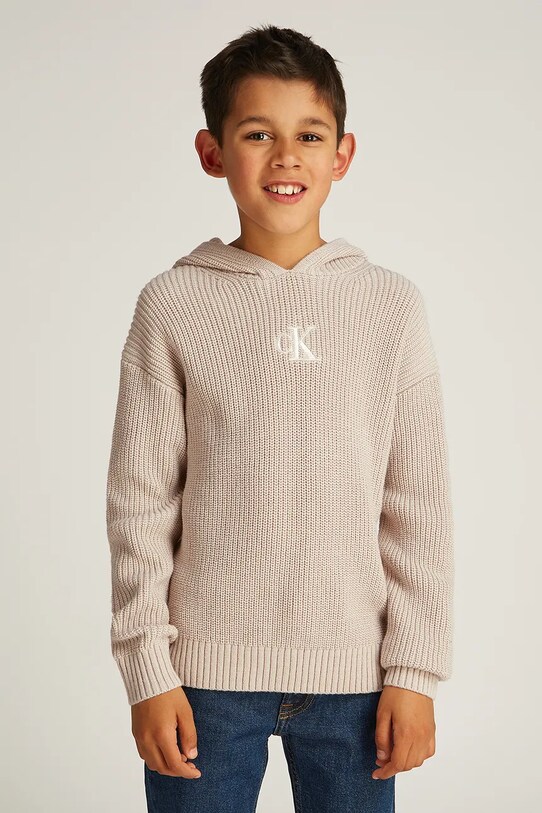 Calvin Klein Jeans sweter bawełniany pozostałe beżowy IB0IB02413.116.PPYA