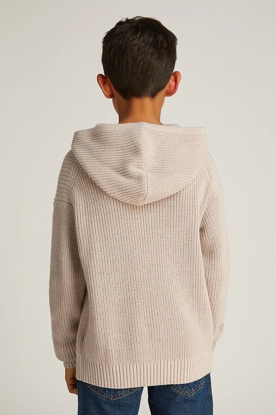 Calvin Klein Jeans sweter bawełniany beżowy IB0IB02413.116.PPYA