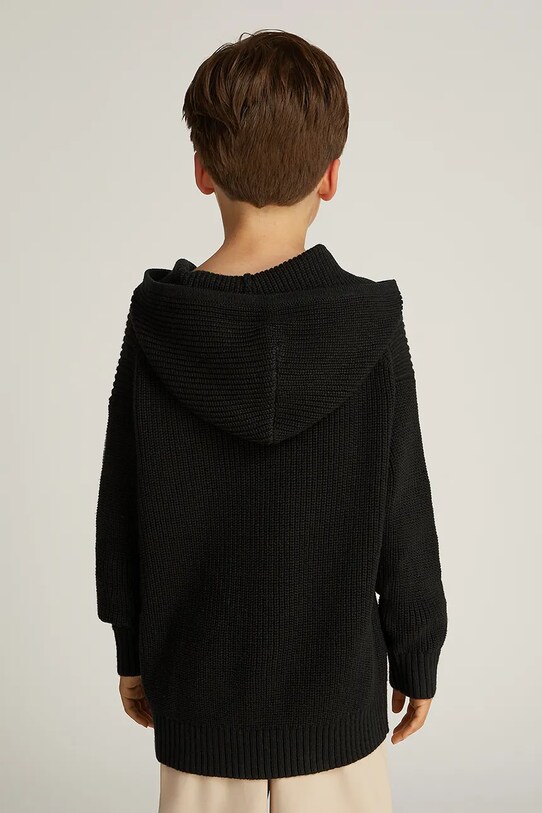 Calvin Klein Jeans sweter bawełniany czarny IB0IB02413.116.PPYA