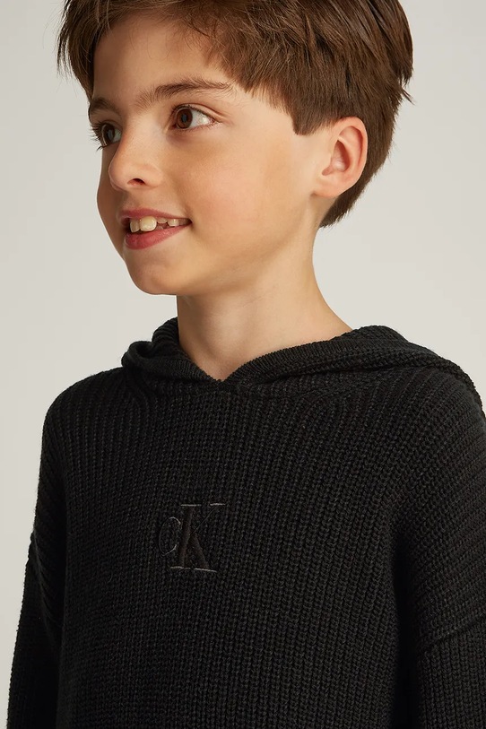 Pamučni pulover Calvin Klein Jeans IB0IB02413.116.PPYA crna