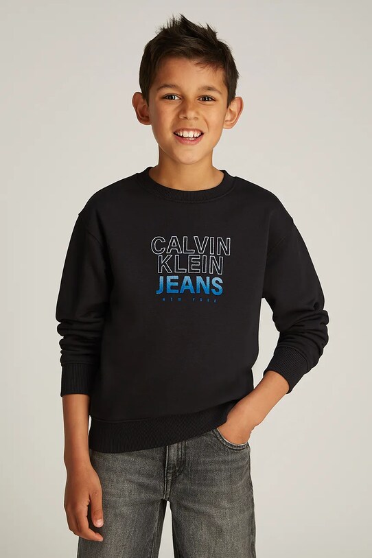 Детская кофта Calvin Klein Jeans 0 остальные чёрный IB0IB02376.PPYA