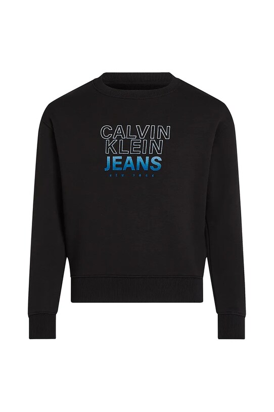 Detská mikina Calvin Klein Jeans IB0IB02376.PPYA čierna SS25