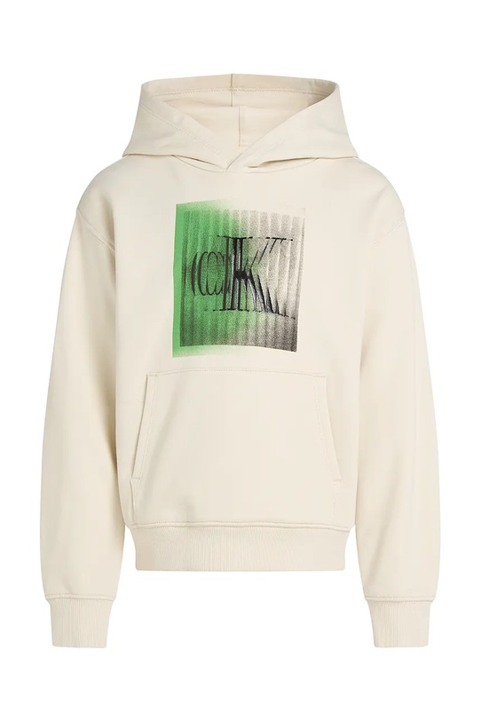 Dječja pamučna dukserica Calvin Klein Jeans 0 IB0IB02380.128.176.PPYA bež SS25