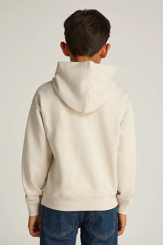 Dječja pamučna dukserica Calvin Klein Jeans 0 bež IB0IB02380.128.176.PPYA