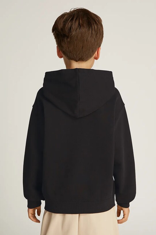 Дитяча бавовняна кофта Calvin Klein Jeans 0 чорний IB0IB02380.128.176.PPYA