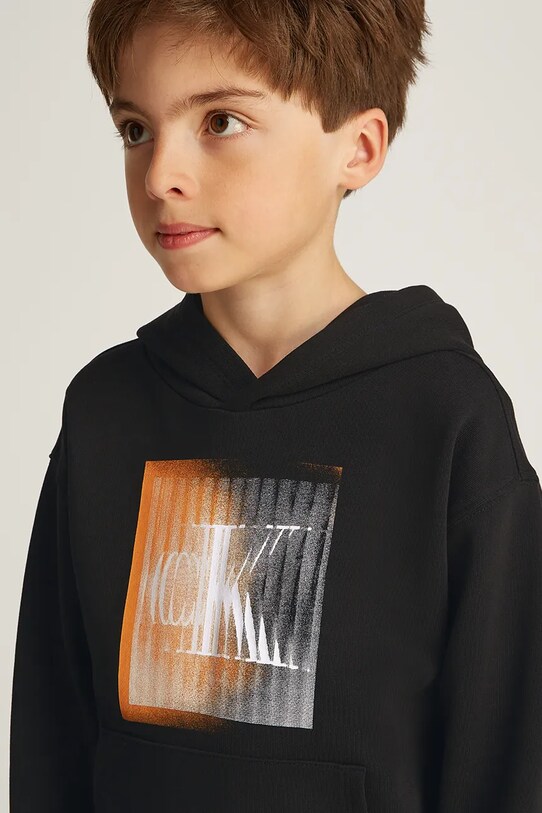 Дитяча бавовняна кофта Calvin Klein Jeans 0 IB0IB02380.128.176.PPYA чорний