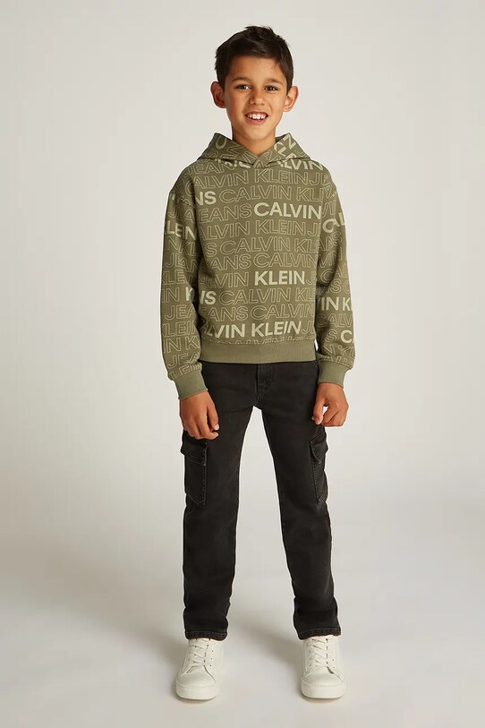 Детская хлопковая кофта Calvin Klein Jeans 0 IB0IB02381.128.176.PPYA