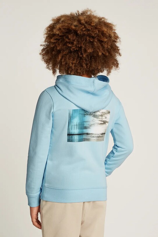 Детская кофта Calvin Klein Jeans голубой IB0IB02383.128.176.PPYA