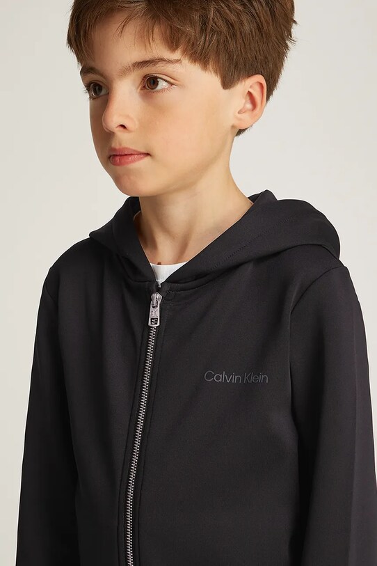 Παιδική μπλούζα Calvin Klein Jeans 0 IB0IB02420.PPYA μαύρο