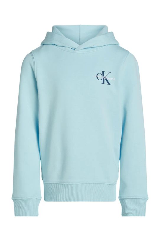 Дитяча бавовняна кофта Calvin Klein Jeans IU0IU00266.116.PPYA блакитний SS25