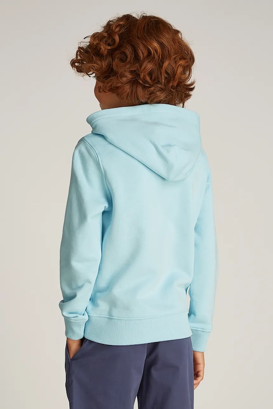 Детски памучен суичър Calvin Klein Jeans 0 син IU0IU00266.128.176.PPYA