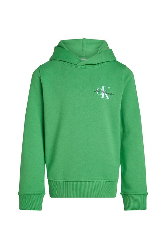 Calvin Klein Jeans hanorac de bumbac pentru copii 0 IU0IU00266.128.176.PPYA verde SS25