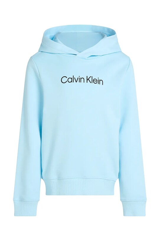 Дитяча бавовняна кофта Calvin Klein Jeans 0 IU0IU00679.128.176.PPYA блакитний SS25