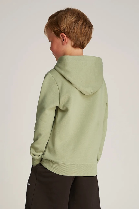 Детская хлопковая кофта Calvin Klein Jeans 0 зелёный IU0IU00679.128.176.PPYA