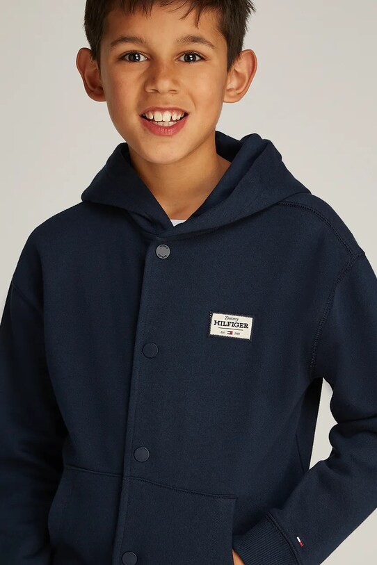 Дитяча кофта Tommy Hilfiger чорний KB0KB09314.98.122.PPYA