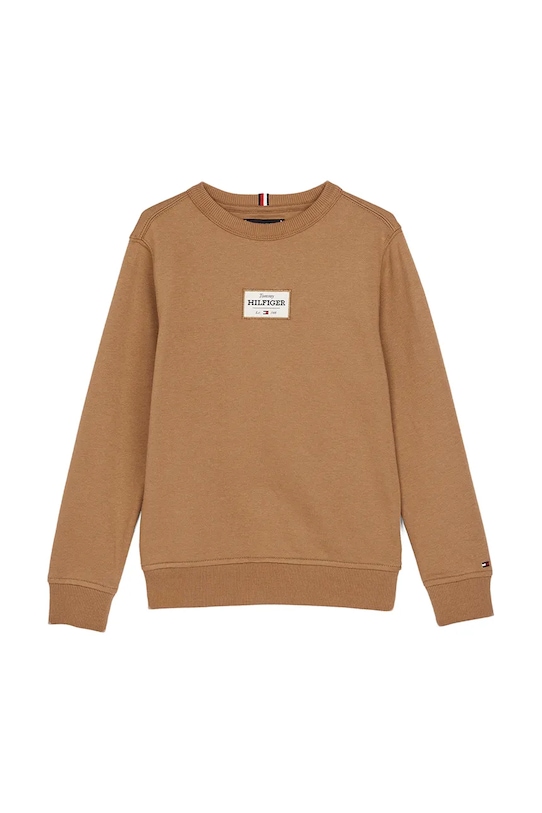 Tommy Hilfiger bluza dziecięca KB0KB09315.98.122.PPYA brązowy SS25