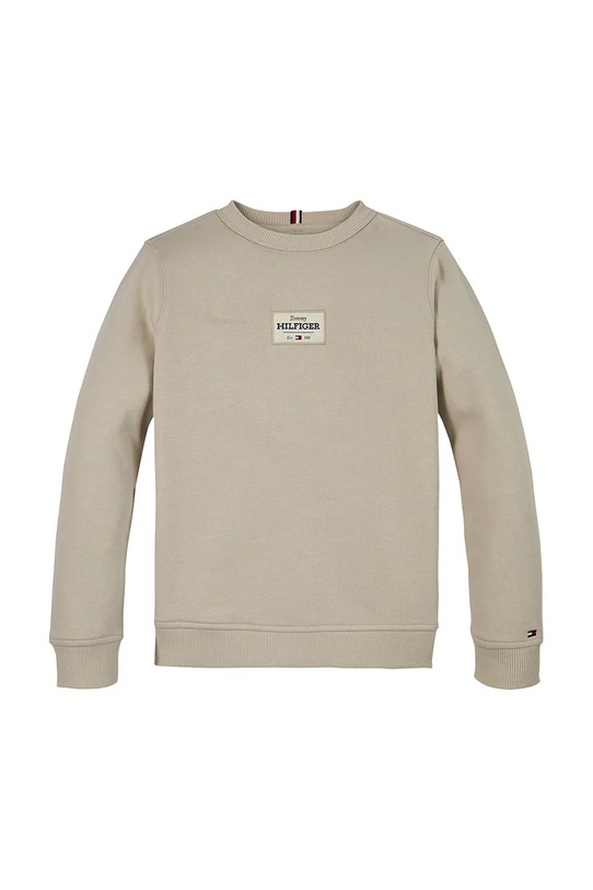 Detská mikina Tommy Hilfiger KB0KB09315.128.176.PPYA béžová SS25
