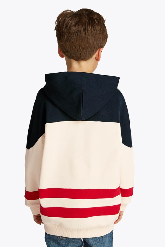 Chłopiec Tommy Hilfiger bluza bawełniana dziecięca KB0KB09584.PPYA beżowy