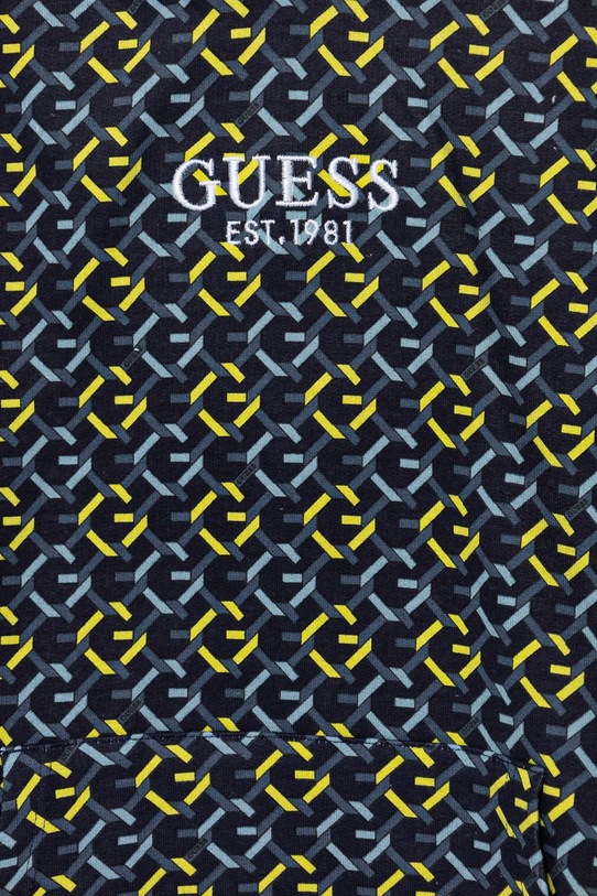 Dječaci Dječja pamučna dukserica Guess L5RQ05.KA6R4.PPYA mornarsko plava