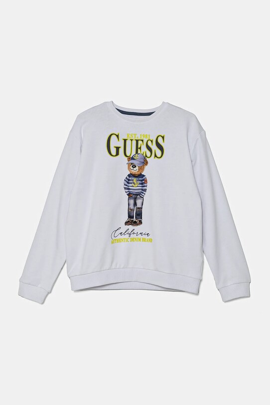 Дитяча бавовняна кофта Guess бавовна білий L5RQ06.KAD74.PPYA