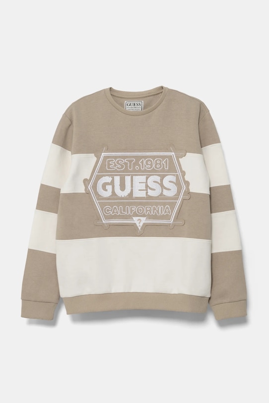 Guess bluza dziecięca aplikacja beżowy L5RQ09.KCCH0.PPYA