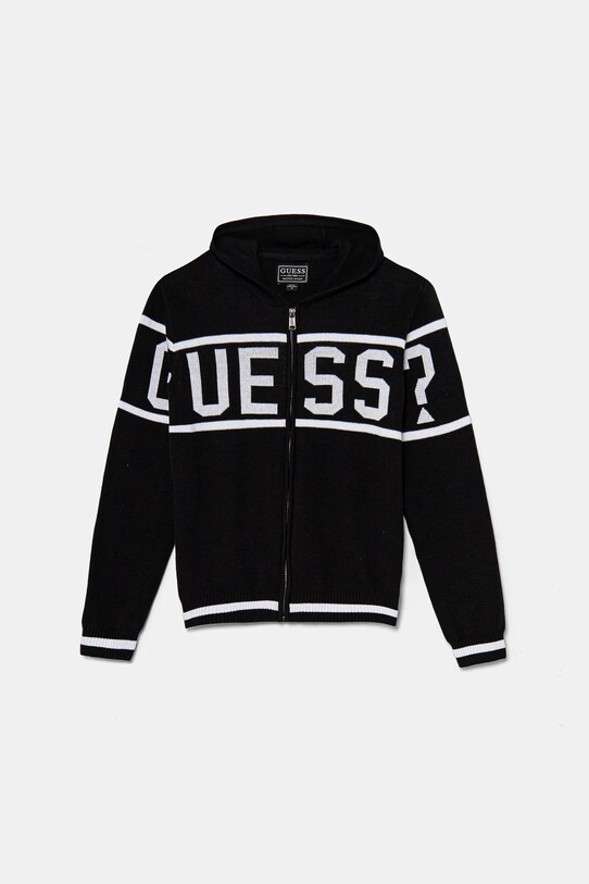 Детский хлопковый кардиган Guess остальные чёрный L5RR03.Z2NN0.PPYA