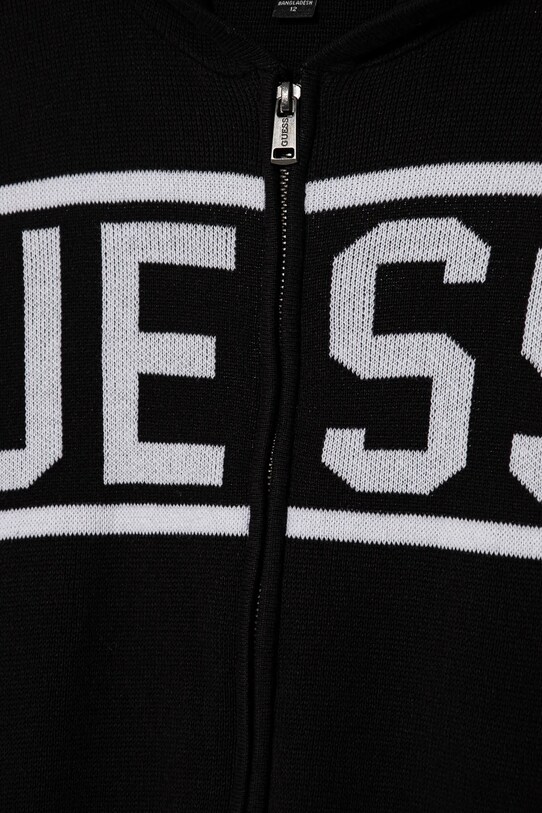 Мальчик Детский хлопковый кардиган Guess L5RR03.Z2NN0.PPYA чёрный