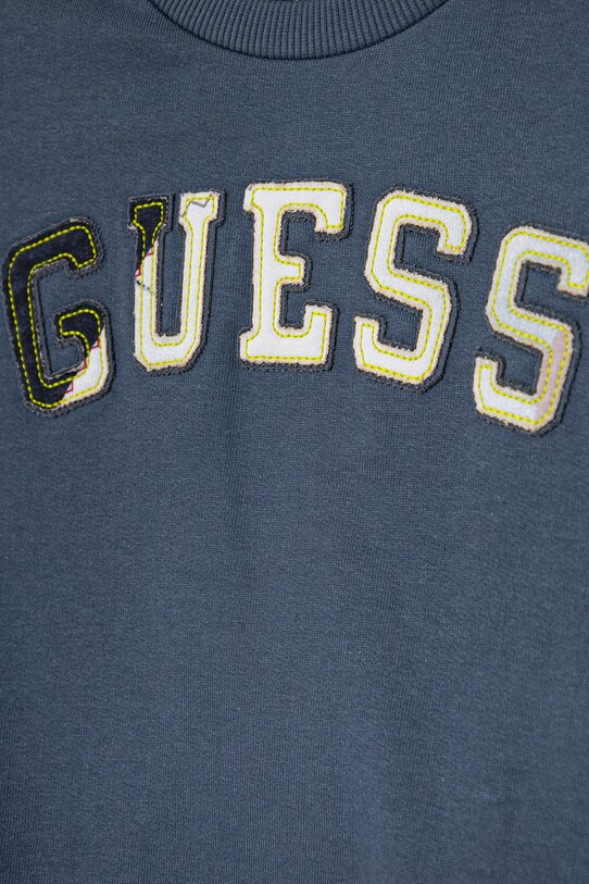 Мальчик Детская хлопковая кофта Guess N5RQ01.KA6R4.PPYA тёмно-синий