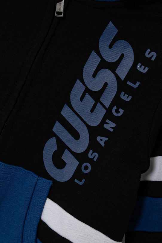 Chłopiec Guess bluza bawełniana dziecięca N5RQ02.KA6R4.PPYA niebieski