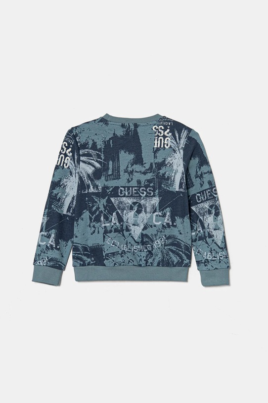 Detská bavlnená mikina Guess N5RQ08.KA6R4.PPYA tmavomodrá SS25