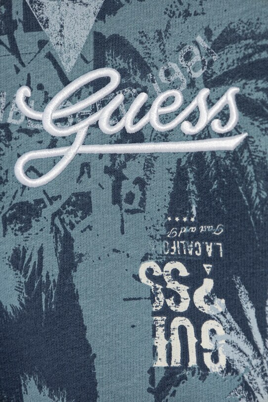 Мальчик Детская хлопковая кофта Guess N5RQ08.KA6R4.PPYA тёмно-синий