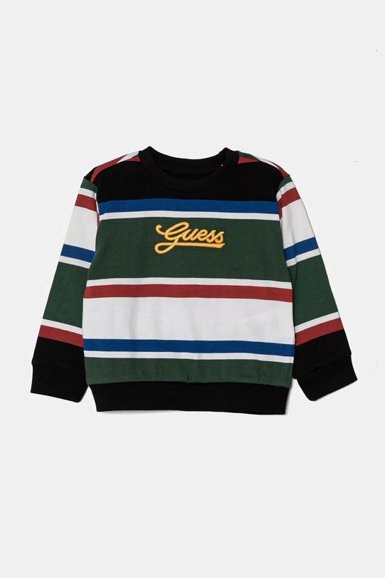 Guess bluza bawełniana dziecięca nadruk zielony N5RQ10.KC334.PPYA